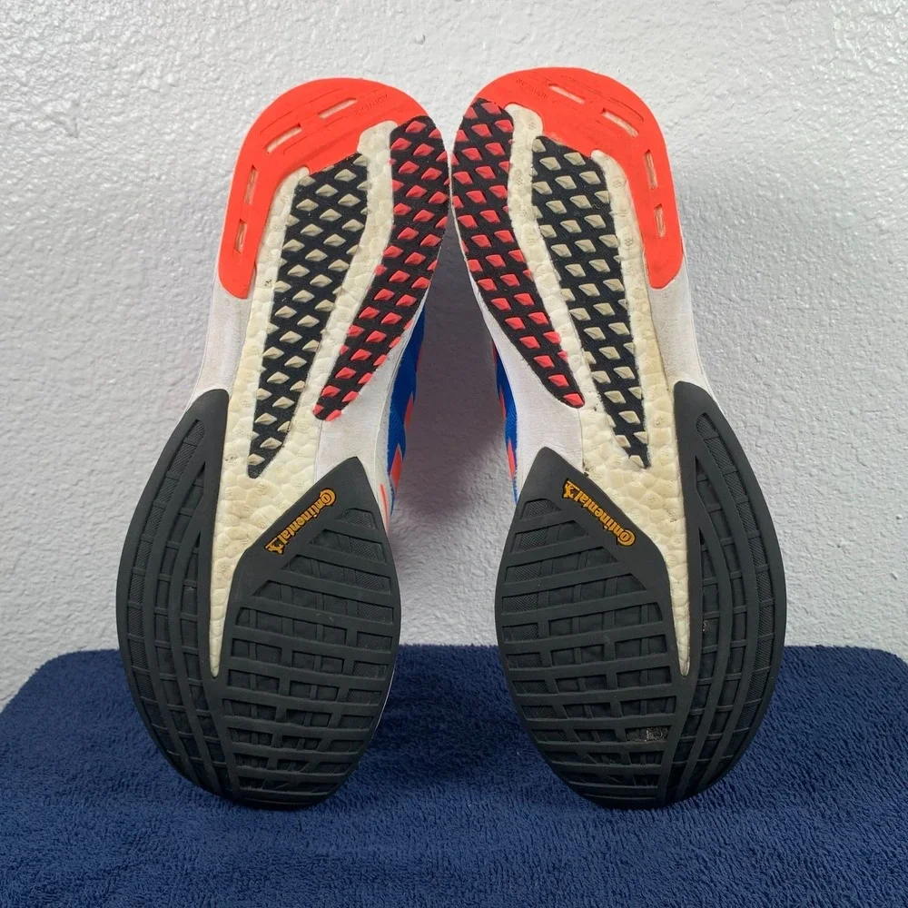 Adidas Adizero Pro DNA Mens Size 12 Blue Solar Red Running Shoes GW2751